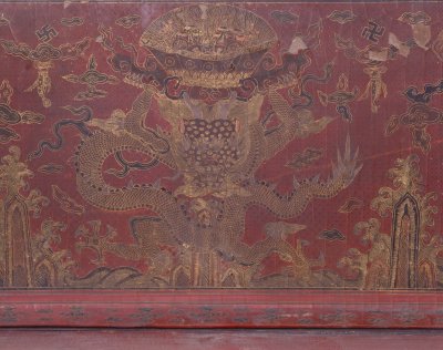 图片[4]-Chongzhen style painted dragon bed-China Archive